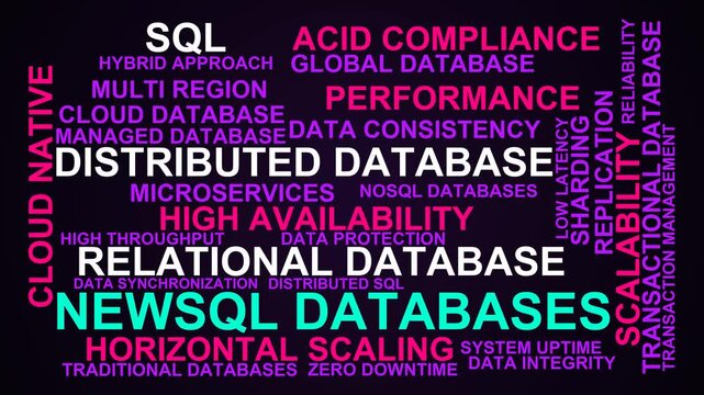 Newsql Databases Word Cloud