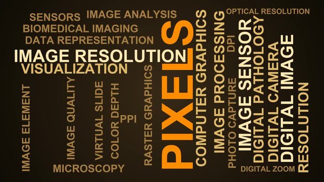 Pixels Word Cloud