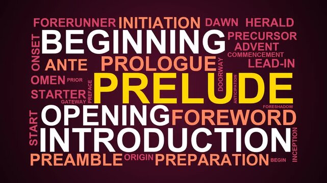 Prelude Word Cloud