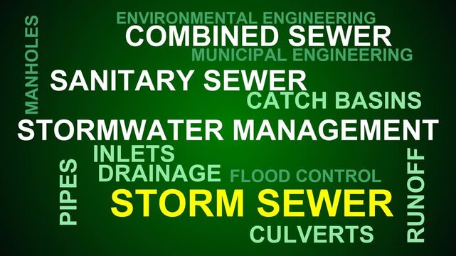 Storm Sewer Word Cloud