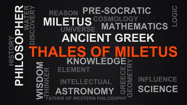 Thales Of Miletus Word Cloud