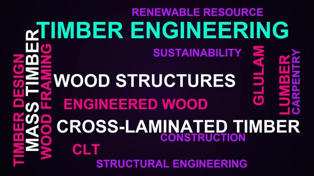 Timber Engineering Word Cloud