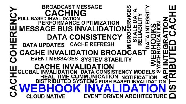 Webhook Invalidation Word Cloud