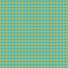 Fototapeta premium Seamless geometric pattern featuring green teal diamond tiles and decorative stars for background