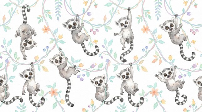 Pattern of baby lemurs hanging 202608131136