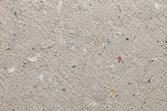 Compressed Recycled Paper Pulp Texture with Mixed Fibers
