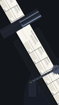 Abstract 3d animation of disinformation fake news printing press, manipulation propaganda, media deception