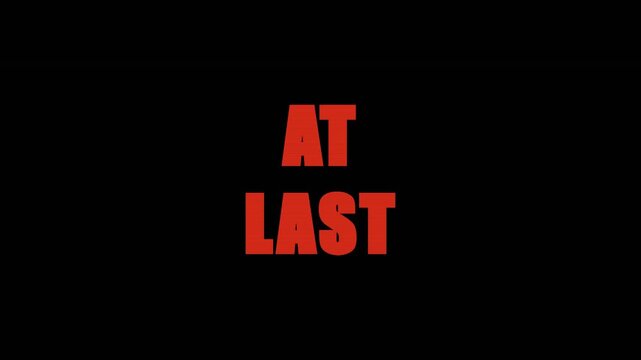 Dynamic typographic animation with glitch effects for title sequences and broadcast graphics
