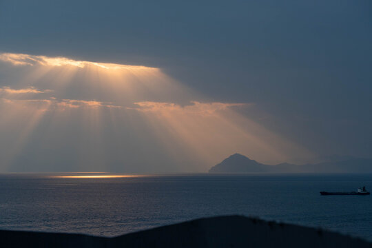 clouds over the sea