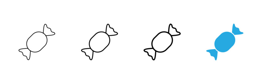 Candy icon vector. candy sign and symbol.