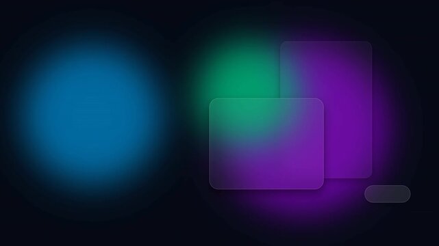 Blue Premium Elegant Glassmorphism UI Seamless Loop Background - 4K Seamless Loop