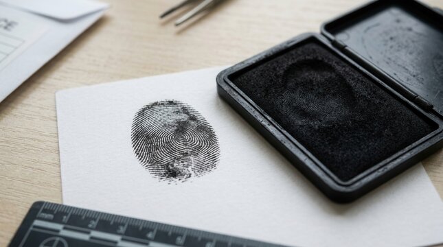 Fingerprint Identification Process For Forensic Investigation