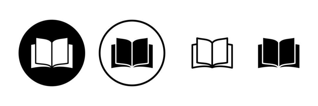 Book icon vector illustration. open book sign and symbol. ebook icon