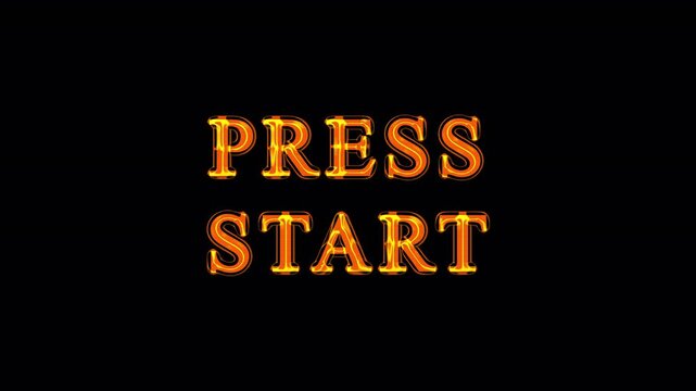 Text on black background with slight variations in color and style for gaming