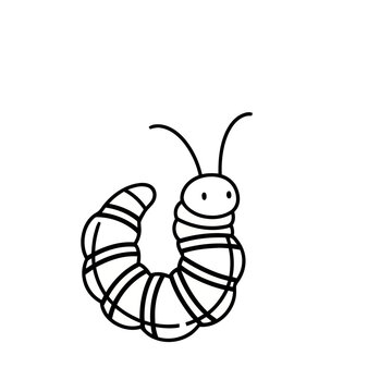 Cartoon caterpillar illustration