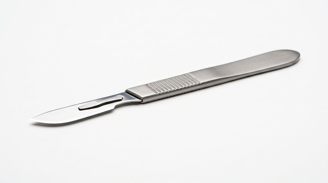 Stainless steel surgical scalpel blade
