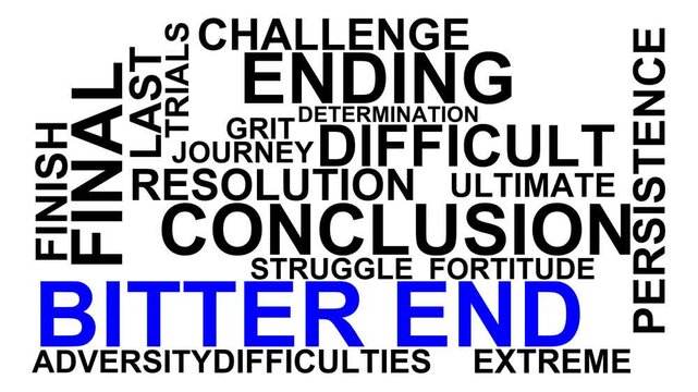Bitter End Word Cloud