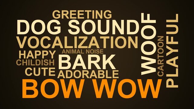Bow Wow Word Cloud