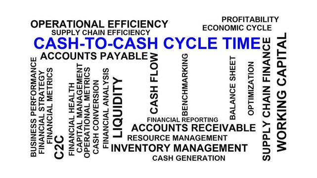 Cash-To-Cash Cycle Time Word Cloud