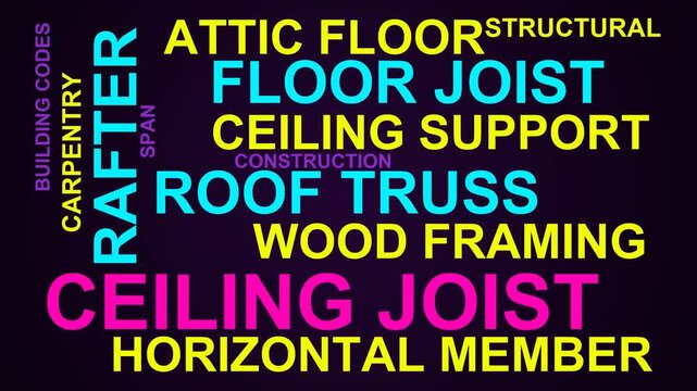 Ceiling Joist Word Cloud