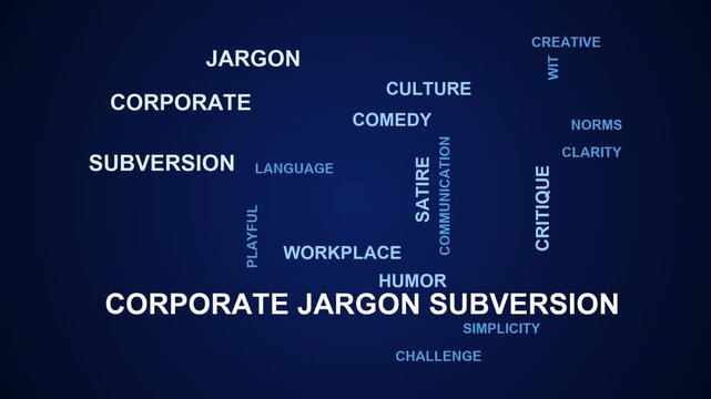 Corporate Jargon Subversion Word Cloud