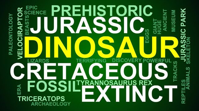 Dinosaur Word Cloud