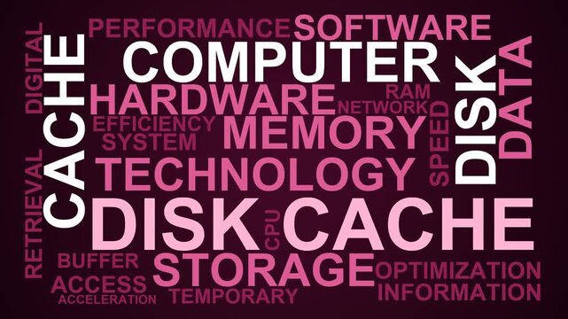 Disk Cache Word Cloud