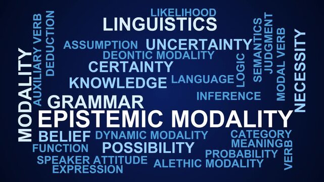 Epistemic Modality Word Cloud