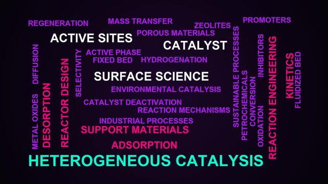 Heterogeneous Catalysis Word Cloud