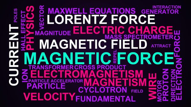 Magnetic Force Word Cloud
