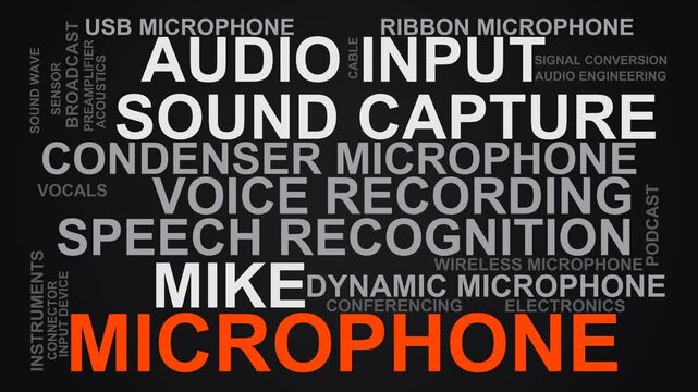 Microphone Word Cloud