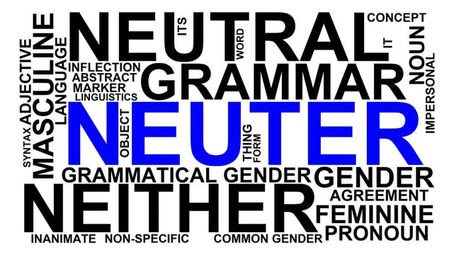 Neuter Word Cloud