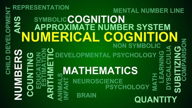Numerical Cognition Word Cloud