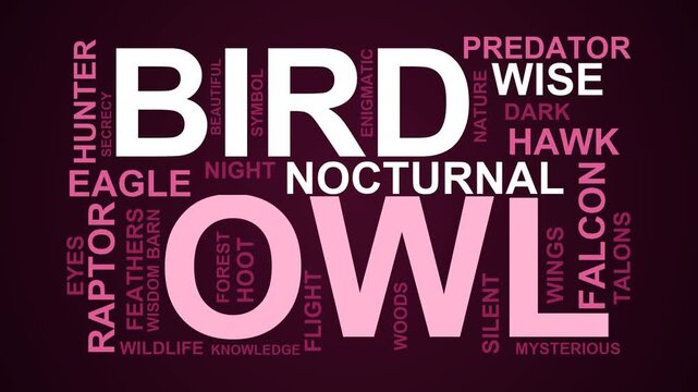 Owl Word Cloud