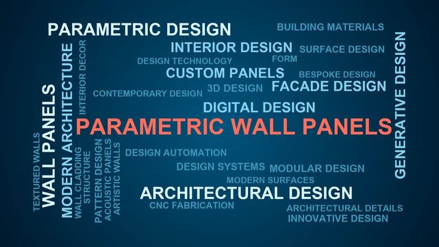 Parametric Wall Panels Word Cloud