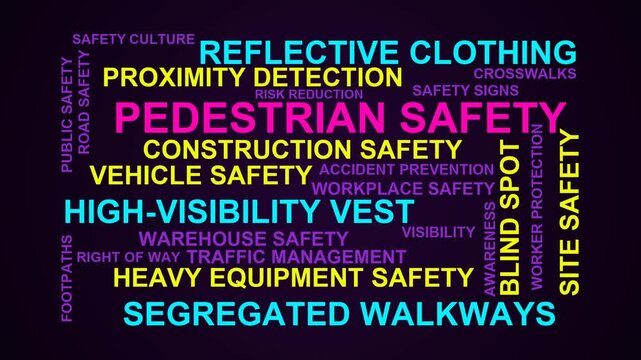 Pedestrian Safety Word Cloud