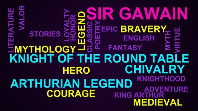 Sir Gawain Word Cloud