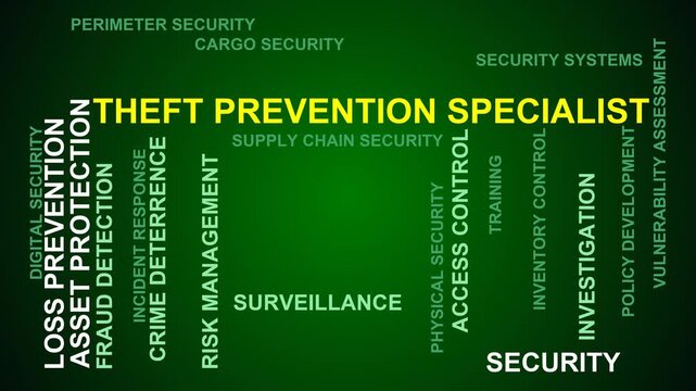 Theft Prevention Specialist Word Cloud