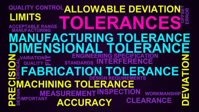 Tolerances Word Cloud