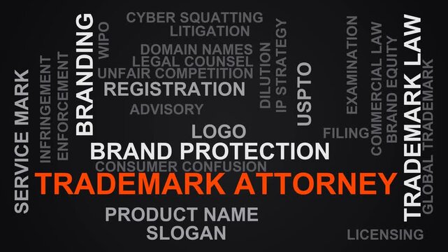 Trademark Attorney Word Cloud