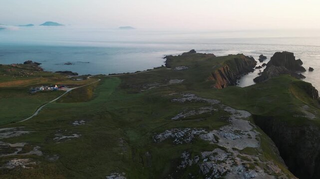 Malin Head, Ireland northernmost point on the Inishowen Peninsula, County Donegal, featuring dramatic Atlantic cliffs and rugged coastal scenery - County Donegal, Ireland - 31 August 2026.