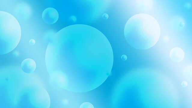 Abstract Gradient Background with Soft Floating Circles and Modern Light Effects