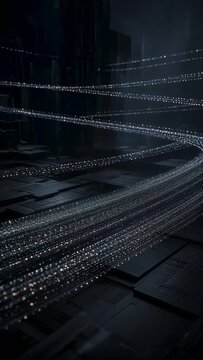 Abstract Technology Background with Digital Data and Cyber Network Concept