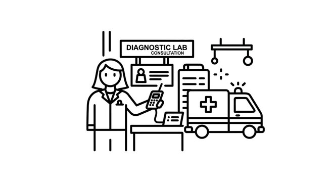 Medical Professional, Ambulance, Diagnostic Lab Consultation