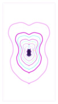 Rock n roll neon symbol animation, club retro style abstract loopable concept