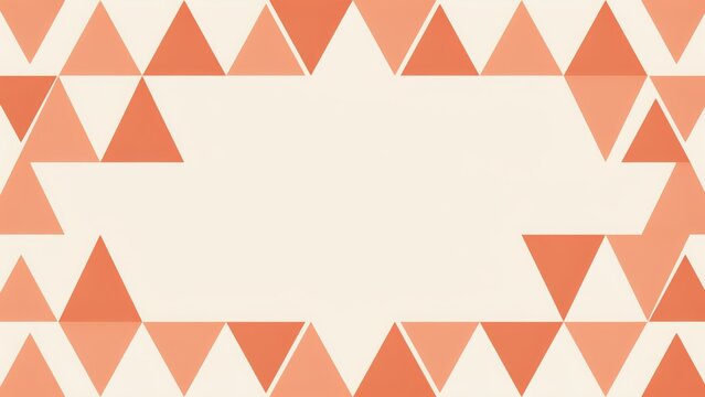 Geometric pattern with pink and white triangles and rectangles