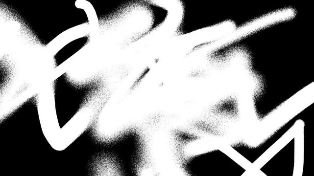 Grunge graffiti overlays with white abstract lines on a black background. Suitable for urbanthemed designs, posters, and edgy digital projects.