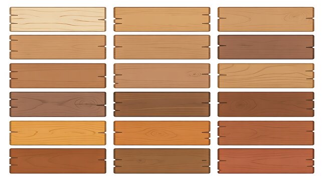 Wood texture samples with natural brown tones and varied grain patterns