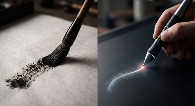 Calligraphy Brush, Stylus Light