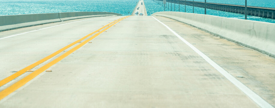 Road US1 to Key West over Florida keys